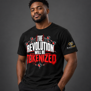 The Revolution Will Be Tokenized Tee – Black