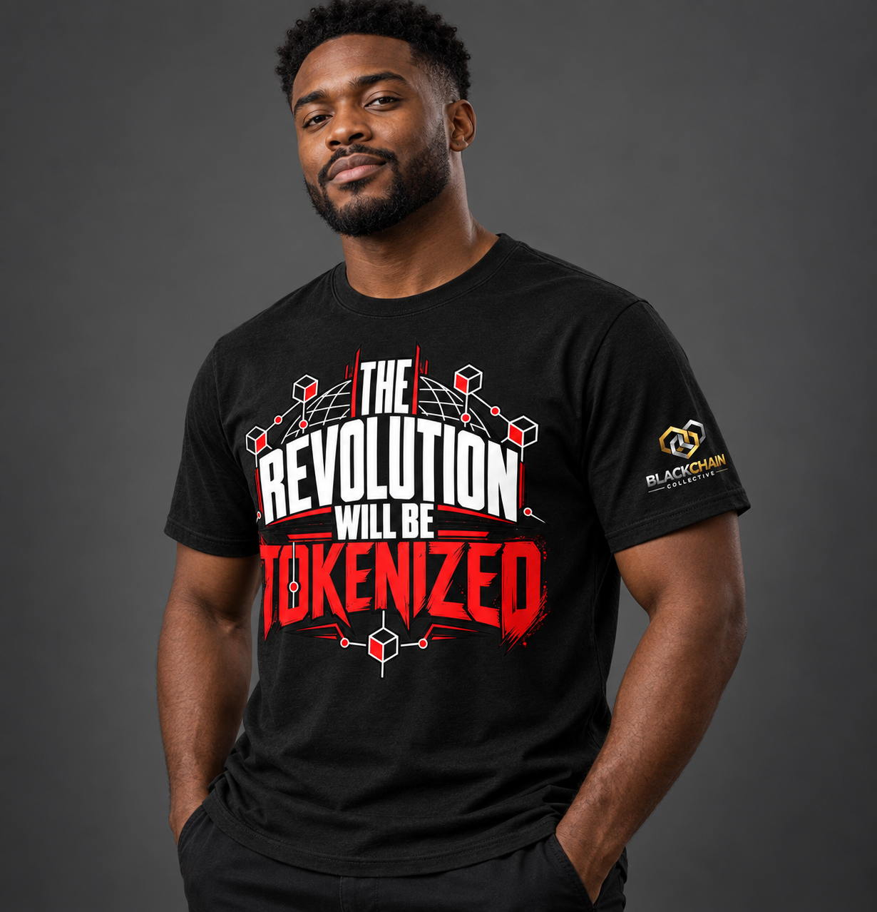 The Revolution Will Be Tokenized Tee – Black